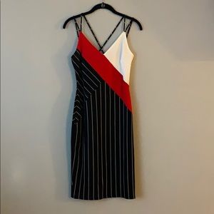 NWT Fashion Nova Pinstriped Dress